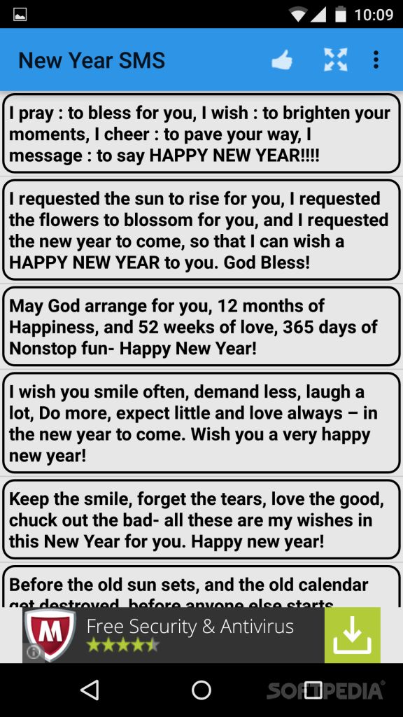 نرم افزار New Year SMS