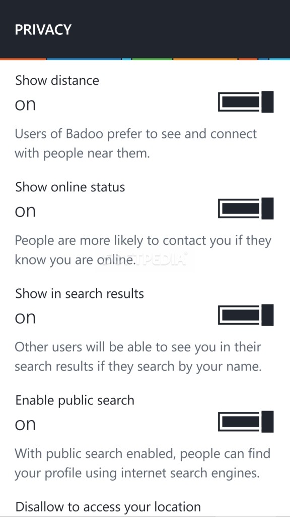 When are you seen online badoo