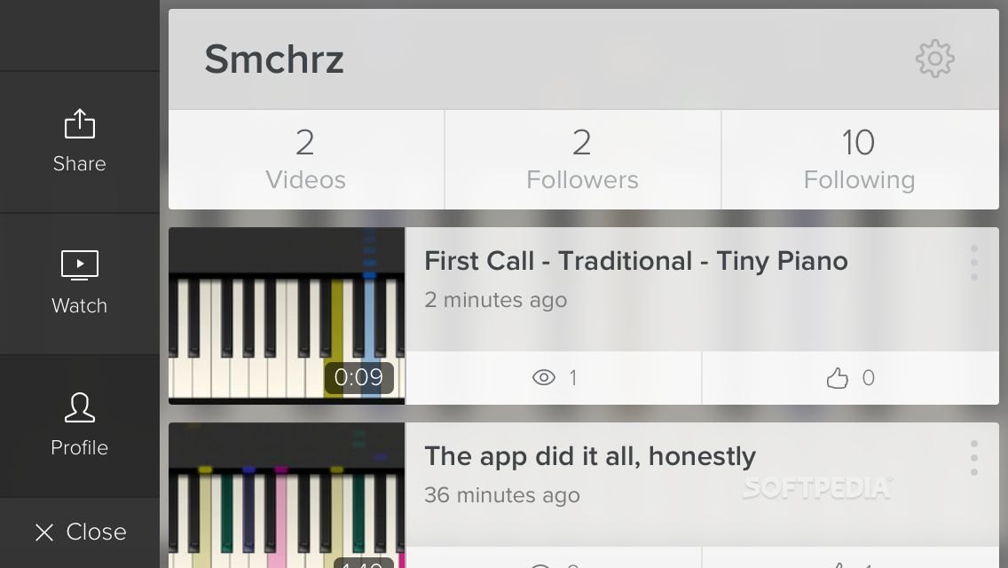 tiny piano app