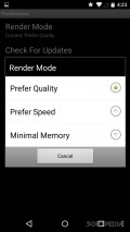 DU Launcher - Render mode